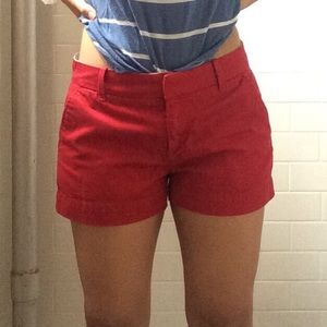 Red shorts